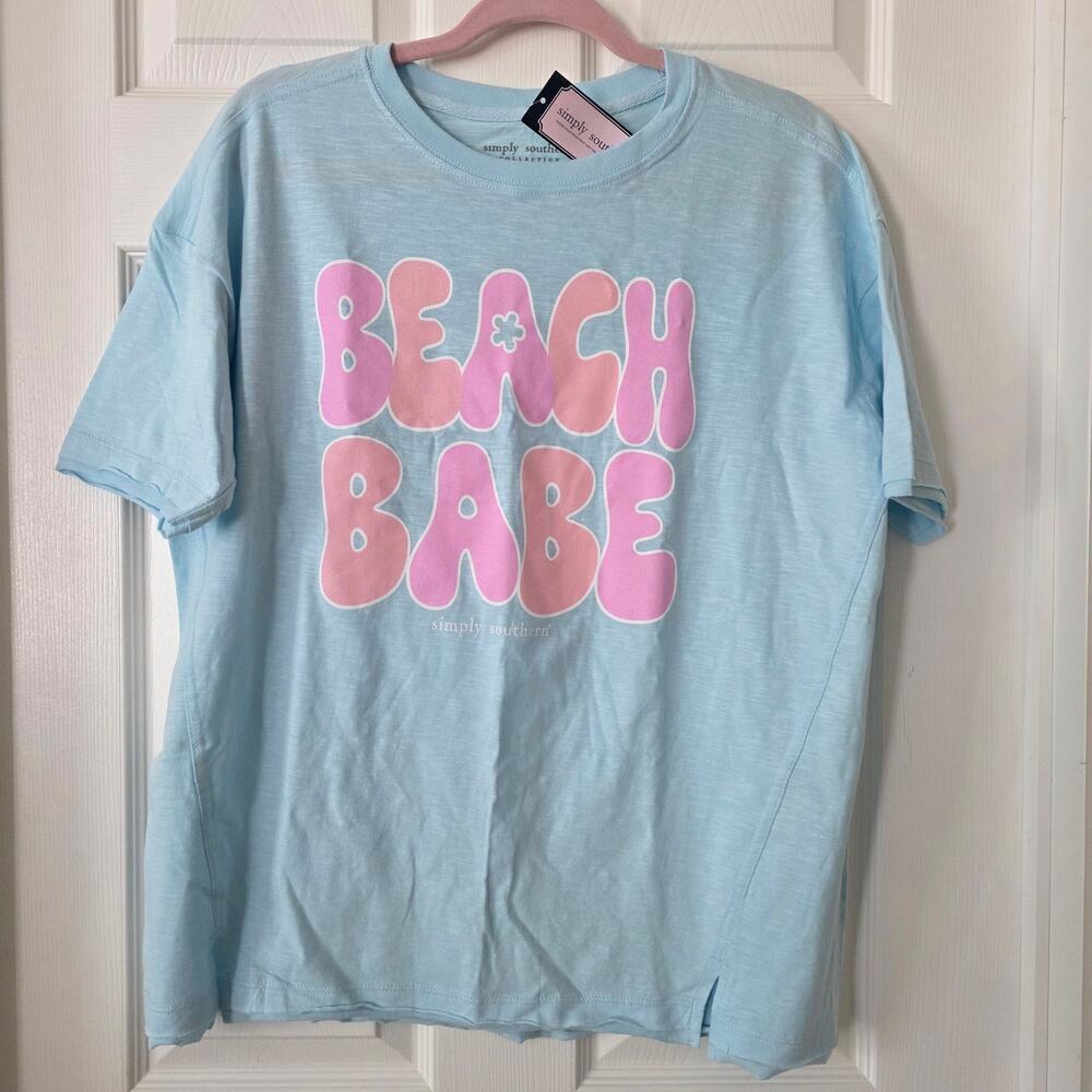 Simply Southern "Beach Babe" Oversized T-shirt XS/S NWT